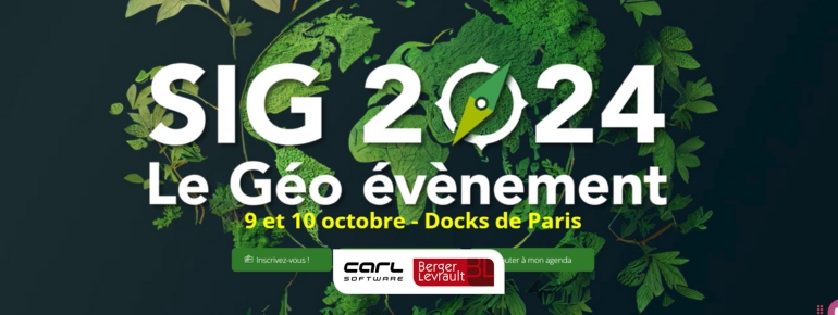 salon SIG docks paris gmao carl source eam gestion management asset jumeaux numériques ia climat